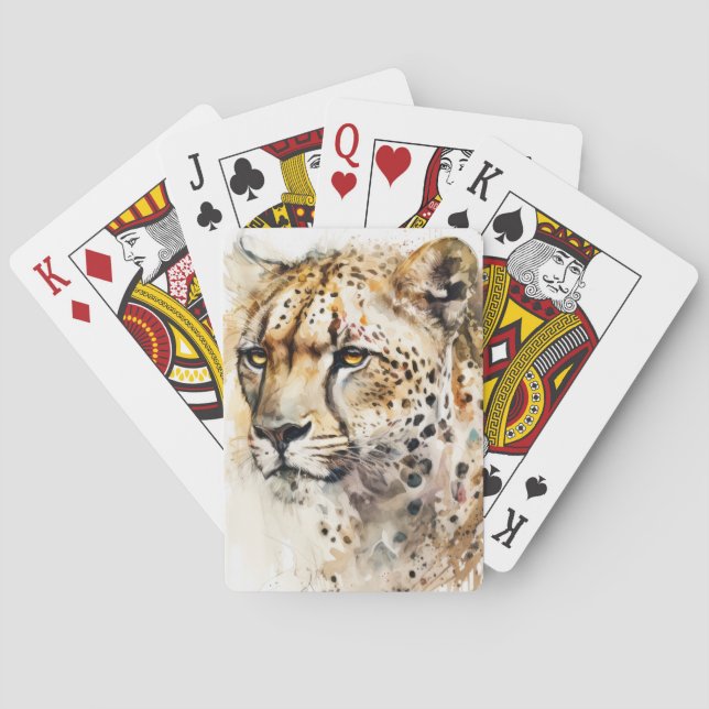 Baraja De Cartas Retrato de queso pintura animal vida silvestre al  (Reverso)