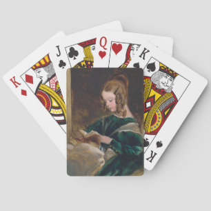 Baraja De Cartas Retrato de Rachel Russell chica Edwin Henry Landse