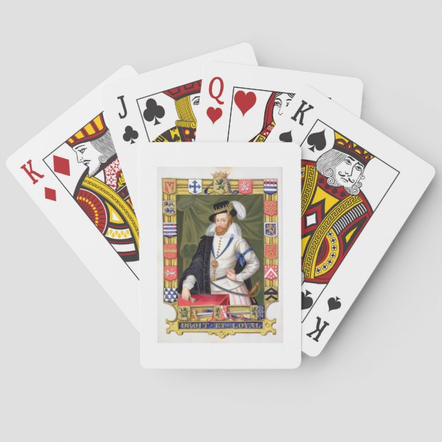 Baraja De Cartas Retrato de Robert Dudley (c.1532-88) Earl of Leic (Reverso)