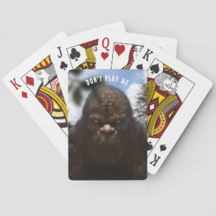 BARAJA DE CARTAS RETRATO DE SASQUATCH DE BIGFOOT