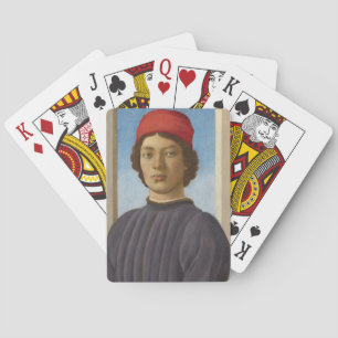 Baraja De Cartas Retrato de un joven, c.1485 (petróleo y temperatur