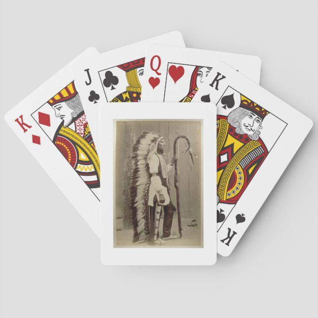 Baraja De Cartas Retrato de un nativo americano de 'Buffalo Bill (Reverso)