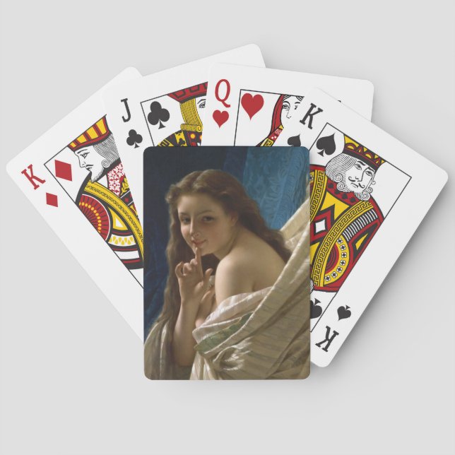Baraja De Cartas Retrato de una joven coqueta (Reverso)