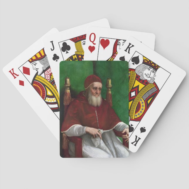 Baraja De Cartas Retrato del Papa Julius II (de Rafael) (Reverso)