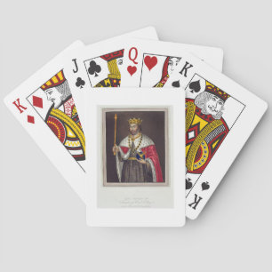 Baraja De Cartas Retrato del Rey Eduardo II (1284-1327) Fundador de