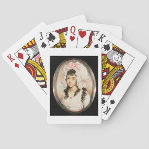 Baraja De Cartas Retrato en miniatura de un Chica