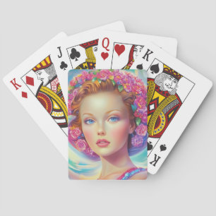 Baraja De Cartas Retrato etéreo de la corona