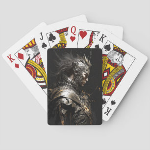 Baraja De Cartas Retrato guerrero Fantasía Pintando personaje oscur