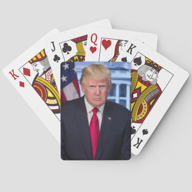 Baraja De Cartas Retrato presidencial oficial de Donald Trump (Reverso)