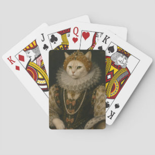 Baraja De Cartas Retrato renacentista de la reina gata Elizabeth I
