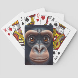 Baraja De Cartas Retrato satírico de Chimpanzee Anime