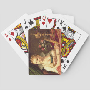 Baraja De Cartas Retrato vanitas de una dama que se cree es Clara
