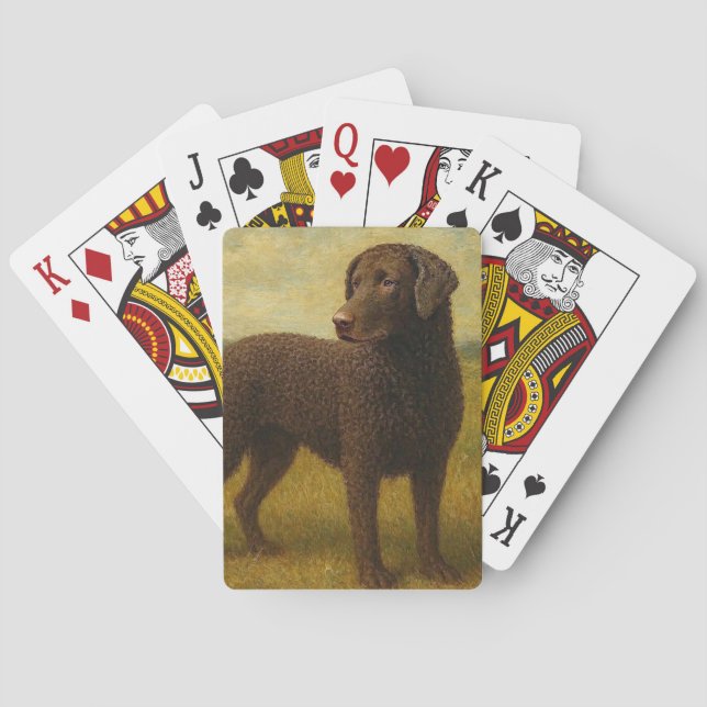 Baraja De Cartas Retriever de Cuerpo Ondulado (Reverso)