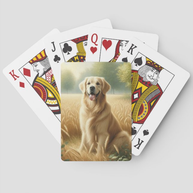 Baraja De Cartas Retriever Dorado (Reverso)
