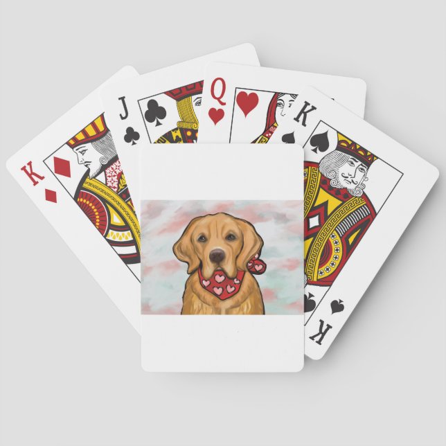 Baraja De Cartas Retriever Dorado (Reverso)