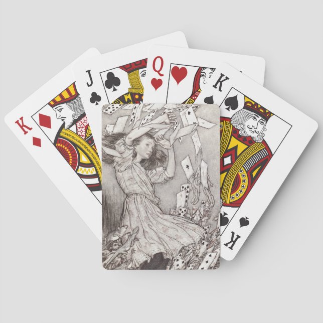 Baraja De Cartas Retro Alice Falling Cards Victorian Design (Reverso)