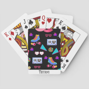 Baraja De Cartas Retro black 80s Costume Vibrant culture pop