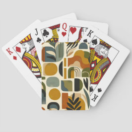 Baraja De Cartas Retro Botanica Geometrica