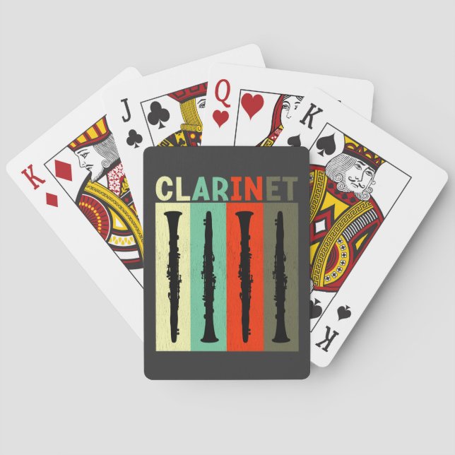 Baraja De Cartas Retro Clarinet (Reverso)