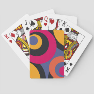 Baraja De Cartas Retro Colorful Fifty Resumen Arte