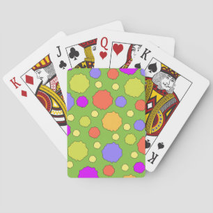 Baraja De Cartas Retro colorido audaz brillante de lunares
