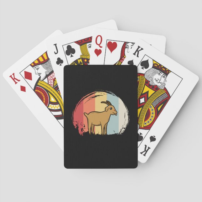 Baraja De Cartas Retro de cabra (Reverso)
