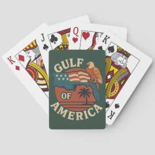 Baraja De Cartas Retro Del Golfo De América