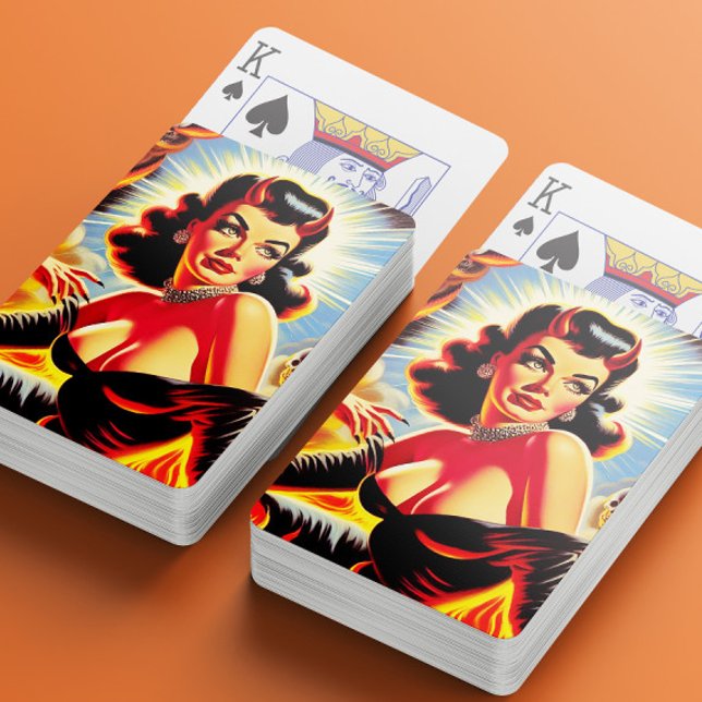 Baraja De Cartas Retro Devilish Pinup (Subido por el creador)