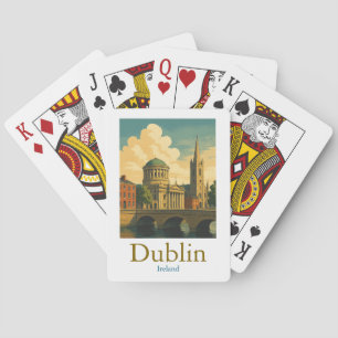 Baraja De Cartas Retro Dublin Irlanda Viaje Viaje Viaje Viaje Viaje