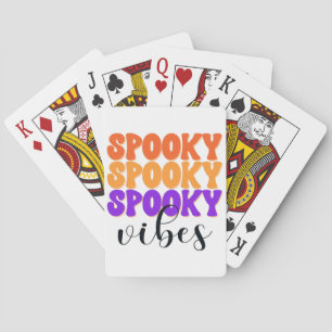 Baraja De Cartas Retro Groovy Spooky Vibes Vintage Halloween