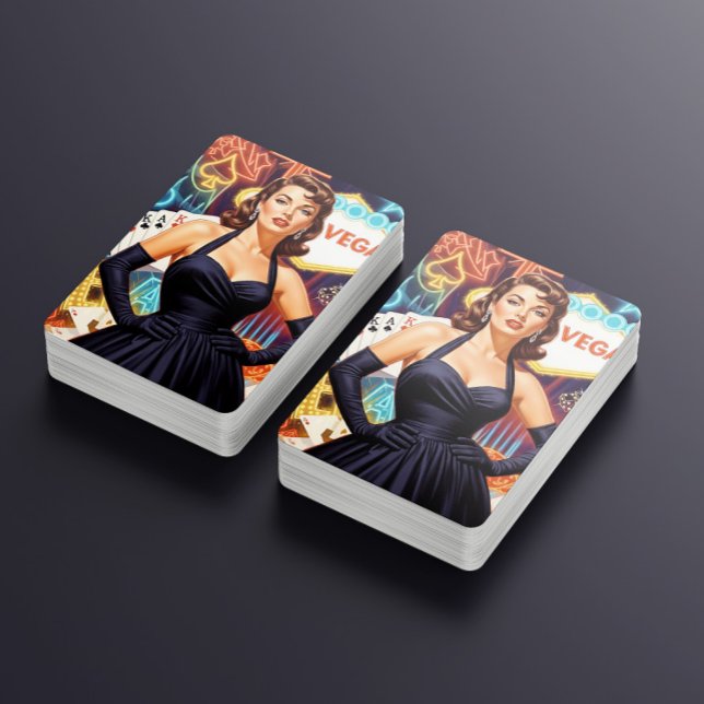 Baraja De Cartas Retro Las Vegas Pin-up (Subido por el creador)