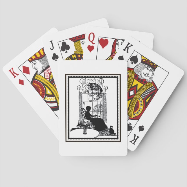 Baraja De Cartas Retro Mother Silhouette (Reverso)