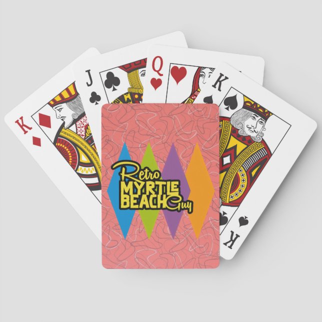 Baraja De Cartas Retro Myrtle Beach Guy (Reverso)