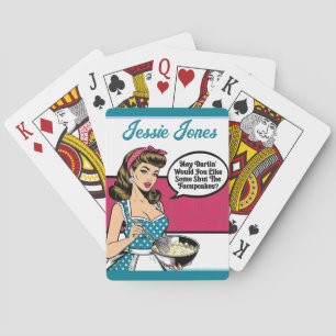 Baraja De Cartas Retro Pinup_ Hey Darlin