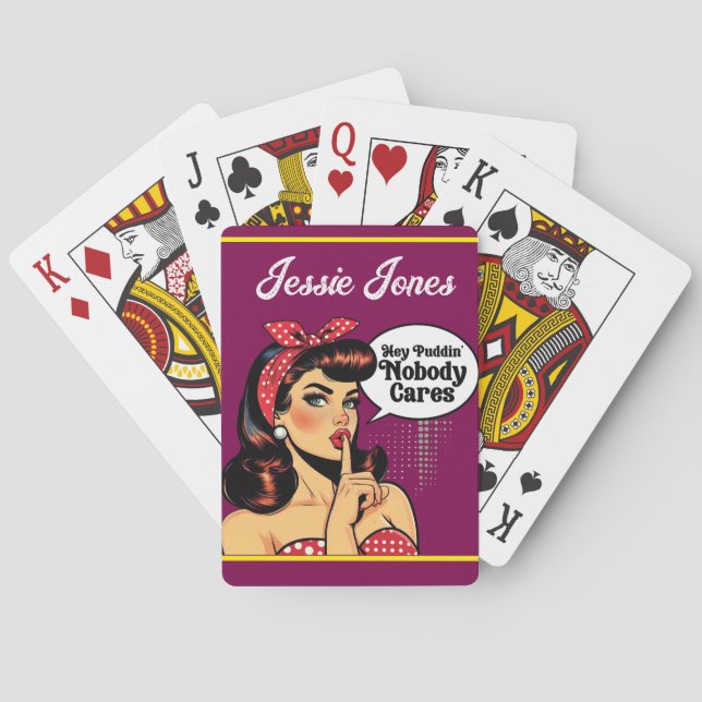 Baraja De Cartas Retro Pinup_ Hey Pudding (Reverso)