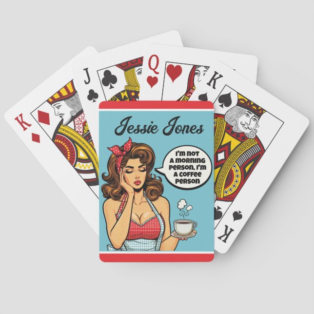 Baraja De Cartas Retro Pinup_ Morning (Reverso)