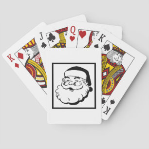 Baraja De Cartas Retro Santa White