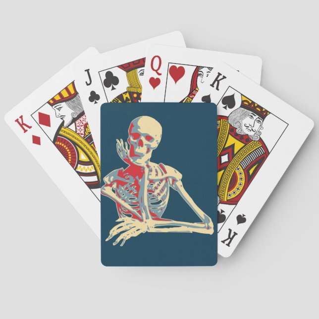 Baraja De Cartas Retro Skeleton (Reverso)