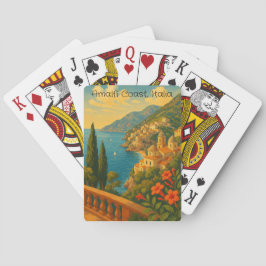Baraja De Cartas Retro Travel Amalfi Coast Italia
