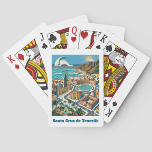 Baraja De Cartas Retro Vintage Santa Cruz de Tenerife Ciudad
