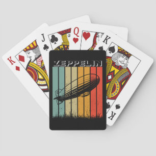 Baraja De Cartas Retro Zeppelin Dirigible Airship Zepelin Zepplin