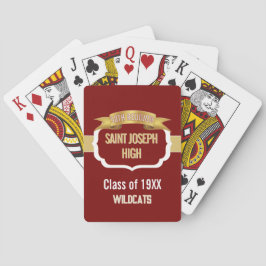 Baraja De Cartas Reunión de clase Custom MAROON 50º 
