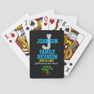 Baraja De Cartas Reunión de familia de cualquier nombre con cualqui