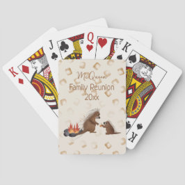 Baraja De Cartas Reunión de golosinas de malvavisco a la fogata