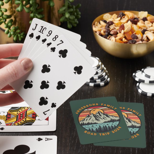 Baraja De Cartas Reunión de vacaciones de viaje de familia personal (In Situ)