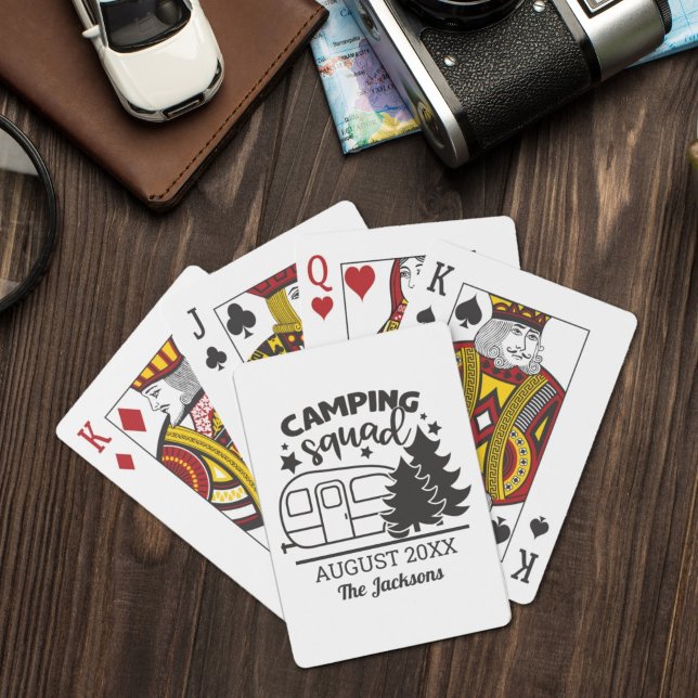 Baraja De Cartas Reunión familiar de escuadrón de camping con remol (Subido por el creador)