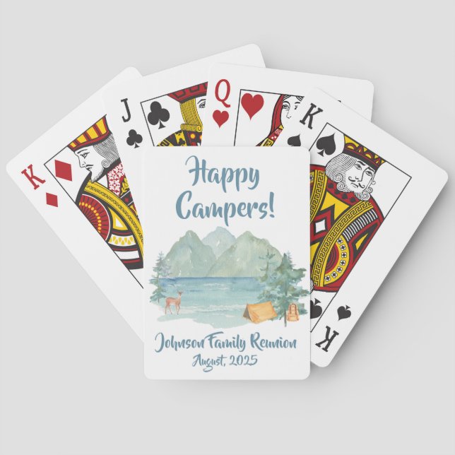 Baraja De Cartas Reunión familiar de la familia Rústica de los Camp (Reverso)