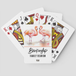 Baraja De Cartas Reunión familiar doble flamenco anual Keepsake