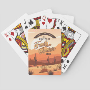 Baraja De Cartas Reunión Familiar Paisaje del Desierto ID1127