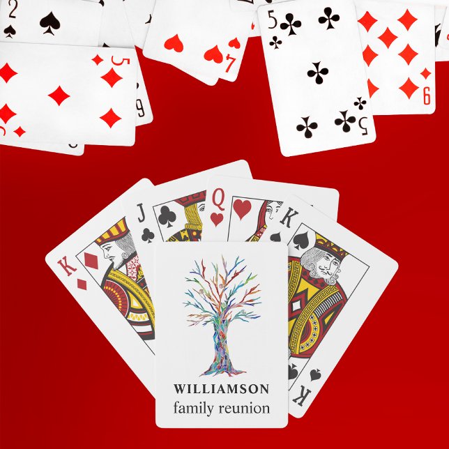 Baraja De Cartas Reunión familiar personalizada de árbol familiar (Subido por el creador)